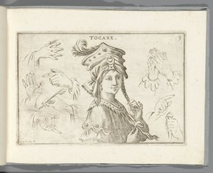 Tastsinn Tocare (Titel auf Objekt) von Giuseppe Maria Mitelli
