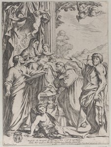 Die Jungfrau auf dem Thron mit drei Heiligen, 1668