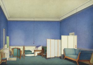 Schlafzimmer von General Graf Adam Albert von Neipperg, zweiter Ehemann von Marie Louise von Parma