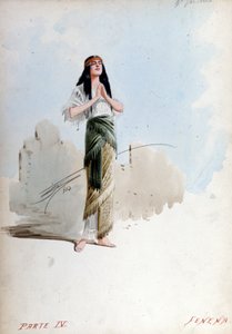 Fenena-Kostüm von Giuseppe Palanti (1881-1946) in der Oper von Giuseppe Verdi (1813-1901), Nabucco, zuerst genannt Nabucodonosor. Museum der Scala von Giuseppe Palanti