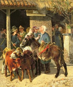 Der Kälberhändler von Giuseppe Palizzi