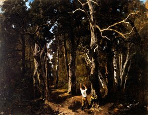 Der Holzfäller in Fontainebleau