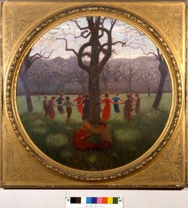 Girotondo oder Idillio primaverile: der Reigen oder das Frühlingsidyll von Giuseppe Pellizza da Volpedo