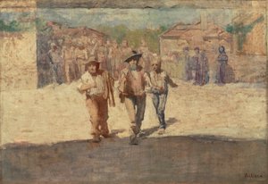 Die Botschafter des Hungers von Giuseppe Pellizza da Volpedo