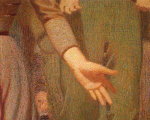 Der vierte Stand, Detail von Giuseppe Pellizza da Volpedo