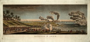 Die Schlacht von Abukir am 25. Juli 1799, 1799 von Giuseppe Pera