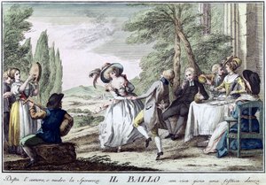 Il Ballo Der Tanz, 1790 von Giuseppe Piattoli