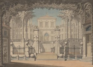 Ein türkischer Palast (Wahrscheinlich für Mozarts "Entführung aus dem Serail")