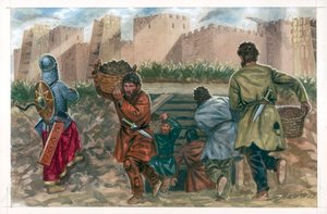 Schlacht von Dura Europos von Giuseppe Rava
