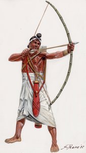 Indischer Bogenschütze der Poros-Armee von Giuseppe Rava