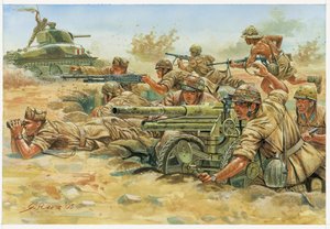 Zweiter Weltkrieg: Soldaten der Folgore-Division, einer Einheit italienischer Fallschirmjäger in Nordafrika von Giuseppe Rava