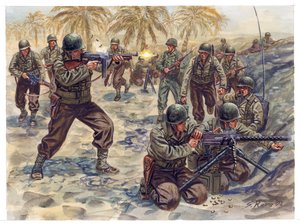 Zweiter Weltkrieg, Tunesienfeldzug: Amerikanische Infanterieoffensive in der Schlacht von Tunesien