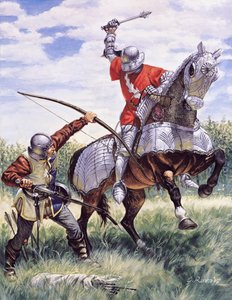 Der Krieg der zwei Rosen (1455-1485): Schlacht zwischen dem Königshaus York und dem Königshaus Lancaster von Giuseppe Rava