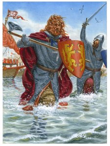 Dritter Kreuzzug: Richard I. von England, bekannt als Löwenherz (1157-1199) stürmt Saint Jean d