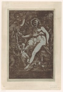 Maria Magdalena in der Wildnis von Giuseppe Scolari (circle of)
