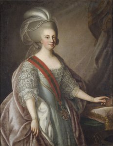 Königin Maria I. von Portugal, genannt die Fromme (oder die Verrückte) von Giuseppe Troni