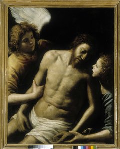 Der tote Christus, unterstützt von zwei Engeln von Giuseppe Vermiglio