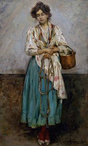 Wäscherin von Giuseppe Vizzotto Alberti