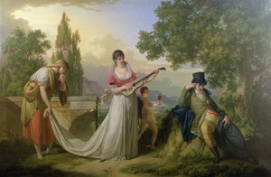 Eine romantische allegorische Szene