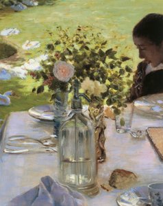 Frühstück im Garten von Giuseppe or Joseph de Nittis