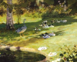 Frühstück im Garten, Detail von Giuseppe or Joseph de Nittis