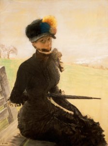 La femme aux pompons von Giuseppe or Joseph de Nittis