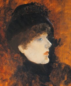 Sarah Bernard, von Giuseppe de Nittis, Öl auf Holz von Giuseppe or Joseph de Nittis