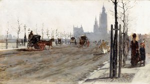 Der Victoria Embankment, London, 1875