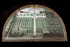 Ansicht der Villa di Marignolle bei Florenz, Italien von Giusto Utens