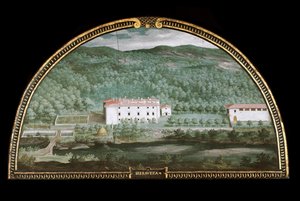 Ansicht der Villa di Seravezza bei Massa Carrara, Italien von Giusto Utens