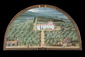 Ansicht der Villa La Magia bei Pistoia, Italien von Giusto Utens