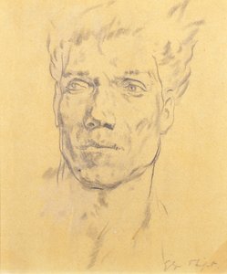 Kopf eines Mannes, ca. 1920 von Glyn Warren Philpot