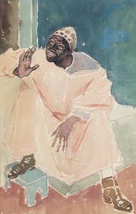 Sitzender Marokkaner, 1936