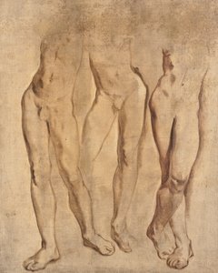 Drei Studien eines männlichen Aktes von Glyn Warren Philpot