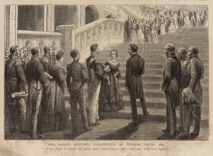 Königin Victoria empfängt König Louis Philippe auf Schloss Windsor