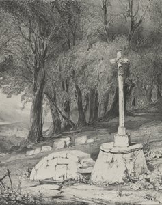 Kreuz auf der Straße von Clermont nach Royal, 1831 von Godefroy Engelmann