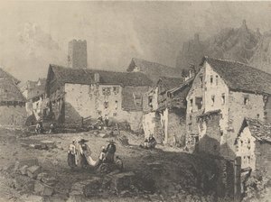 Ansicht eines Bergdorfes, ca. 1829-33