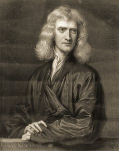 Porträt von Sir Isaac Newton von Godfrey (after) Kneller