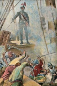 Illustration zu Westward Ho! von Charles Kingsley von Godfrey C. Hindley