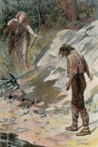 Illustration für Westward Ho! von Charles Kingsley von Godfrey C. Hindley