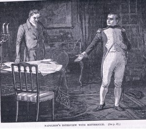 Napoleons Interview mit Metternich
