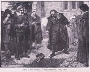 Szene bei der Beerdigung von Chillingworth, 1644
