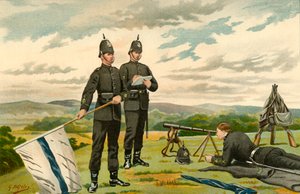 Die 1. Middlesex Victoria Rifles - Freiwillige, 1890 von Godfrey Douglas Giles