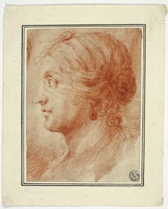 Büste einer Frau im Profil nach links von Godfrey Kneller