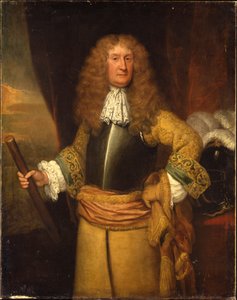 Henry, 3. Lord Arundell von Wardour, hält einen Stab als Master of the Horse, ca. 1680 von Godfrey Kneller
