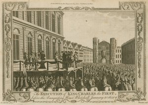 Die Hinrichtung von König Karl I. vor dem Banketthaus, Whitehall, 30. Januar 1649