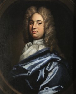 Porträt eines Gentlemans von Godfrey follower of Kneller