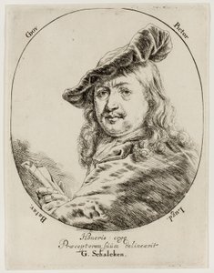 Porträt von Gerard Dou, dem Maler von Godfried Schalcken