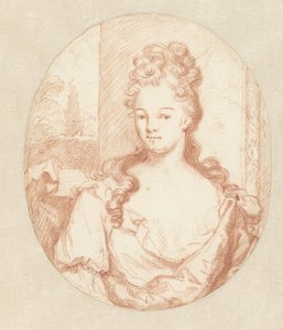 Porträt einer unbekannten jungen Frau, oval von Godfried Schalcken
