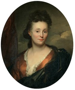 Porträt der Frau des Künstlers, Francoise van Diemen von Godfried Schalcken